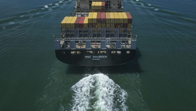 A ship leaves the Panama Canal in Panama City on June 17, 2024. ©AFP