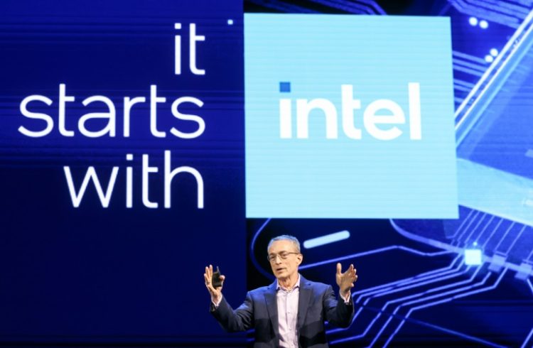 CEO Patrick Gelsinger discussed Intel's latest technologies during a keynote speech at Computex in Taiwan. ©AFP