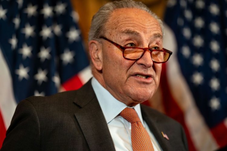 US Senate Majority Leader Chuck Schumer said he was "proud" the Senate had kept its promise to parents. ©AFP