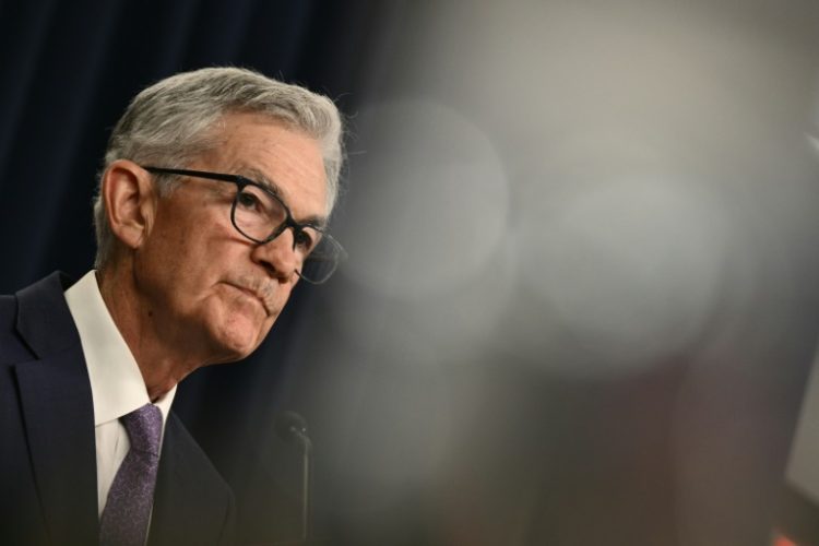 US Fed Chair Powell said the US central bank had made 'quite a bit of progress' in its inflation fight. ©AFP