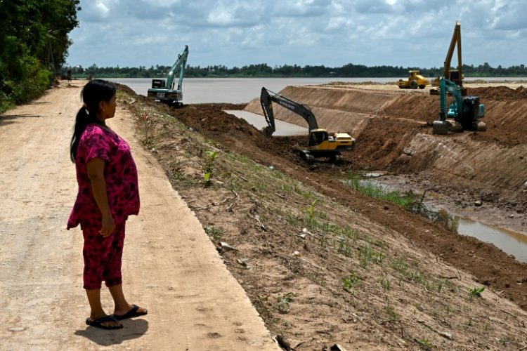 Sok Rom, a 56-year-old widow, told AFP she struggles to sleep due to worries over where she will live after making way for the new Funan Techo canal. ©AFP