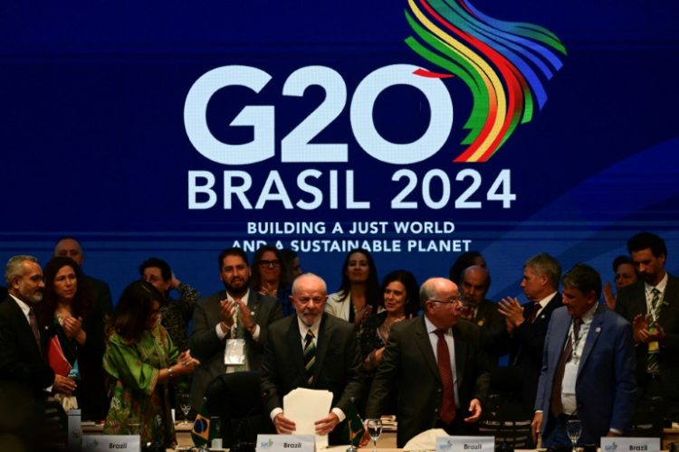 Brazil's leftist president, Luiz Inacio Lula da Silva, has brought social justice issues to the forefront of G20 discussions. ©AFP