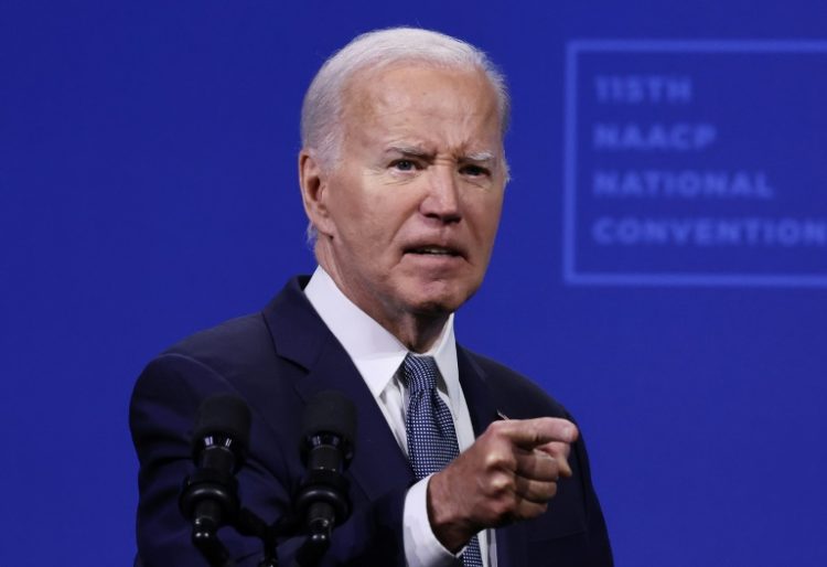 Joe Biden is facing growing calls to pull out of November's presidential race following a series of gaffes and a poor performance in June's debate. ©AFP