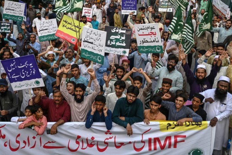 Pakistanis have already held protests over tax and bill hikes introduced in last month's budget -- prepared with IMF oversight -- and more demonstrations are scheduled. ©AFP