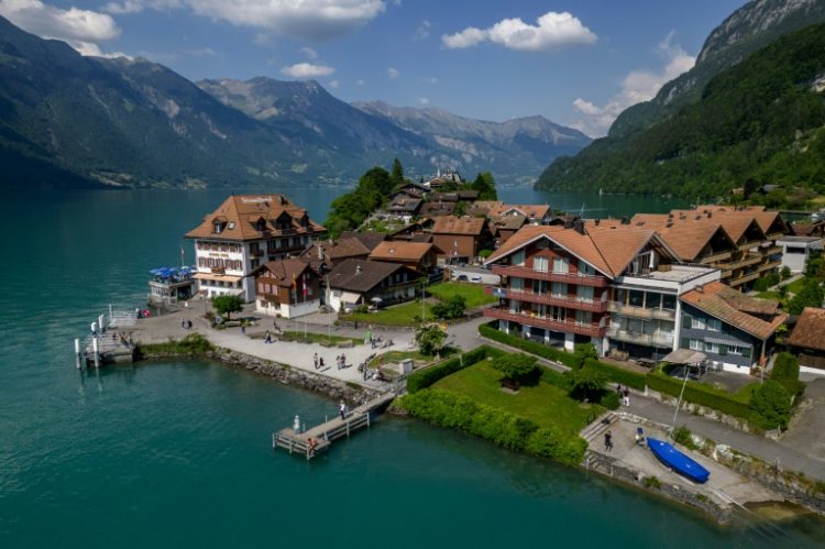 The Swiss village of Iseltwald has seen a surge of Asian tourists thanks to the Netflix series 'Crash Landing on You'. ©AFP