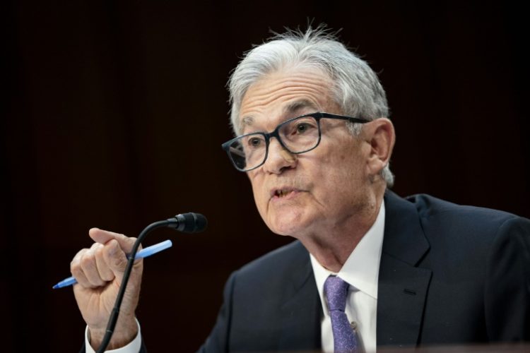 Federal Reserve Chair Jerome Powell has pointed to 'modest' progress in the battle to bring down inflation. ©AFP