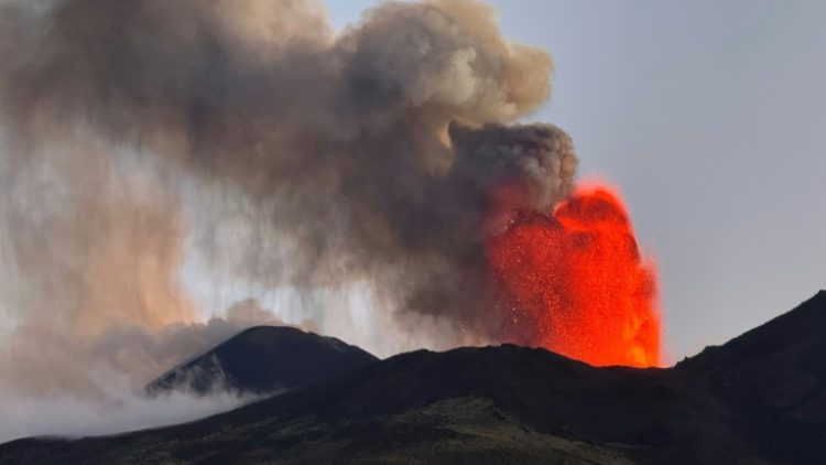 Ash plumes shot up into the sky as high as 4.5 kilometres, Italy's National Institute of Geophysics and Volcanology said. ©AFP