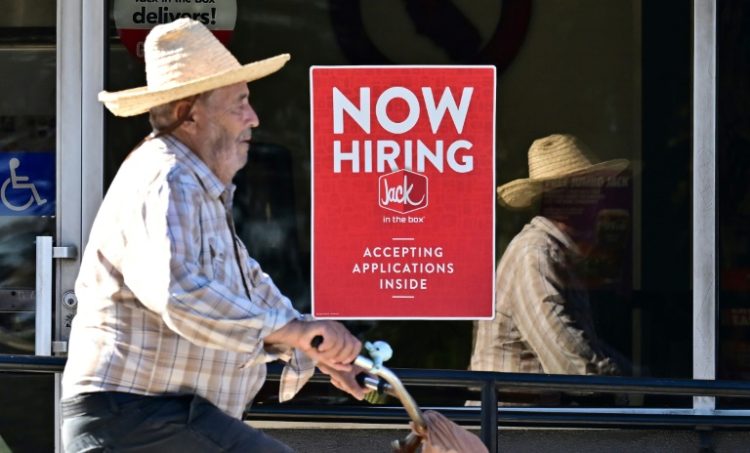 The softening US jobs market has given the Federal Reserve room to start cutting interest rates. ©AFP