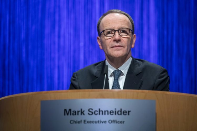 Nestle CEO Mark Schneider will leave the company on September 1. ©AFP