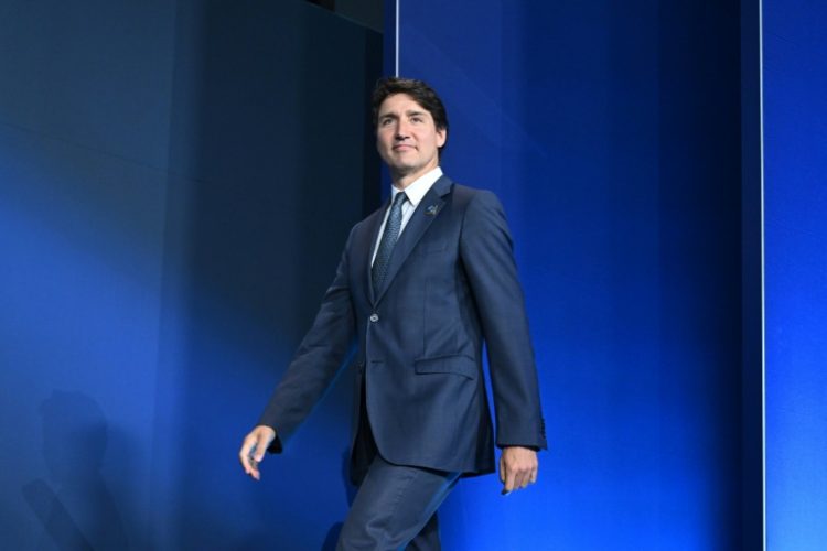 Canadian Prime Minister Justin Trudeau targeted Chinese EV overproduction and hefty state subsidies for its auto sector. ©AFP