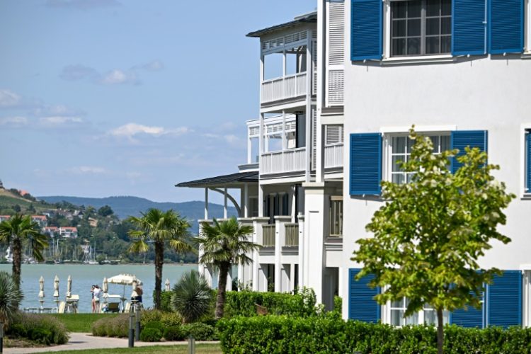 Lake Balaton's free-entry beaches are giving way to five-star hotels and residential blocks. ©AFP