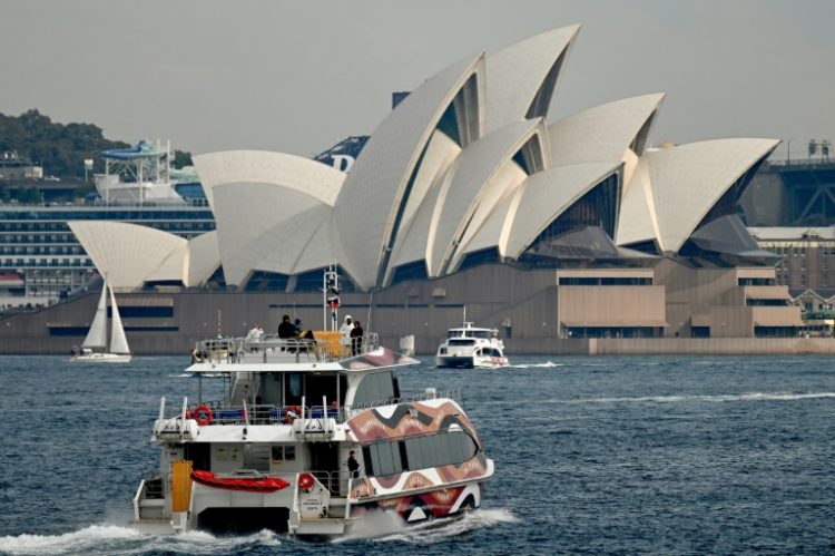 A boat in Sydney Harbour on August 20, where many residents welcomed new legislation that allows them to "disconnect" from work when off duty. ©AFP