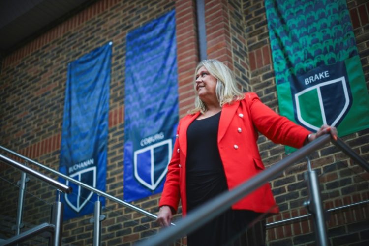 Christine Cunniffe, principal at the private LVS Ascot school, west of London . ©AFP