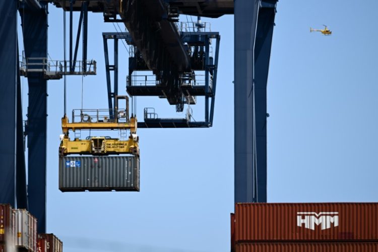 The US trade deficit narrowed to $73.1 billion in June, according to government data. ©AFP