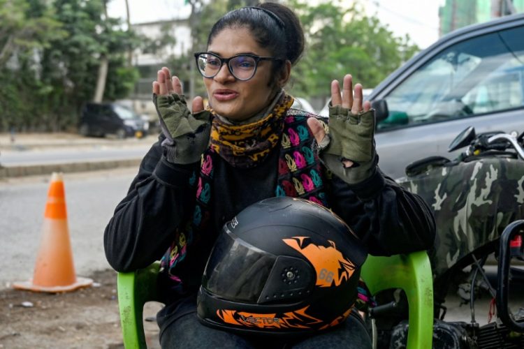 Amina Sohail is the first woman in her family to enter the workforce. ©AFP