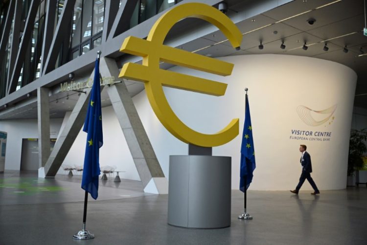 The ECB began raising rates sharply in mid-2022 to throttle surging consumer prices . ©AFP