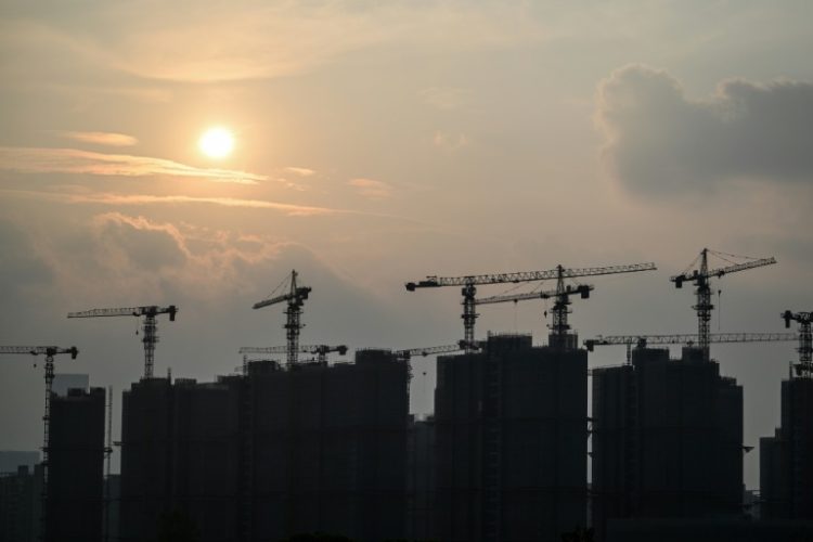 China's teetering real estate market long accounted for around a quarter of its economy and experienced dazzling growth for two decades. ©AFP