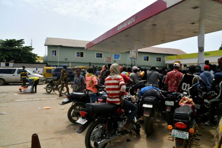 Although a major oil producer, Nigeria often struggles with fuel shortages that cause long lines at petrol stations. ©AFP