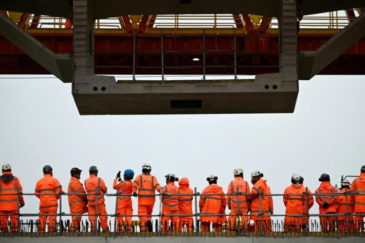 The new Colne Valley viaduct is the longest rail bridge in the UK. ©AFP