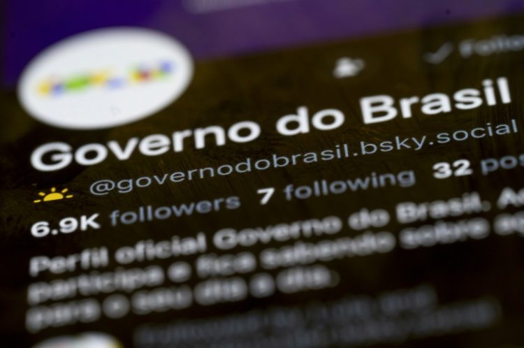 Screenshot of the Brazilian government's account on Bluesky. ©AFP