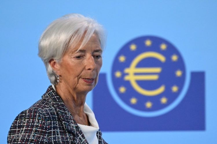 European Central Bank President Christine Lagarde is not expected to reveal much about the ECB's future plans for interest rates. ©AFP