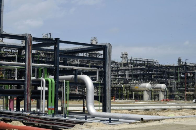 Nigeria's Dangote mega-refinery will aim to cover all the country's domestic petrol needs. ©AFP