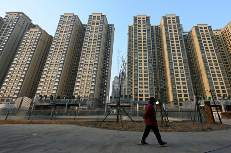 Developers' stocks are among the big winners this week after China unveiled a raft of measures to support the property sector and other parts of the economy. ©AFP