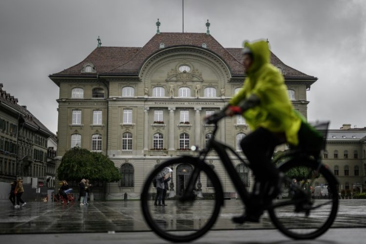 The Swiss National Bank lowered its policy rate to one percent. ©AFP