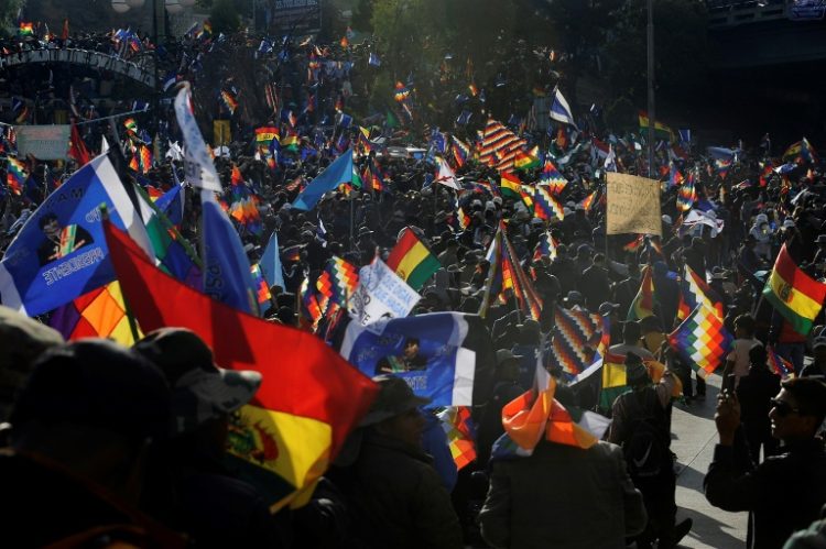 With his eye on a political comeback, former Bolivian president Evo Morales has stirred up large protests against the government that he helped elect. ©AFP