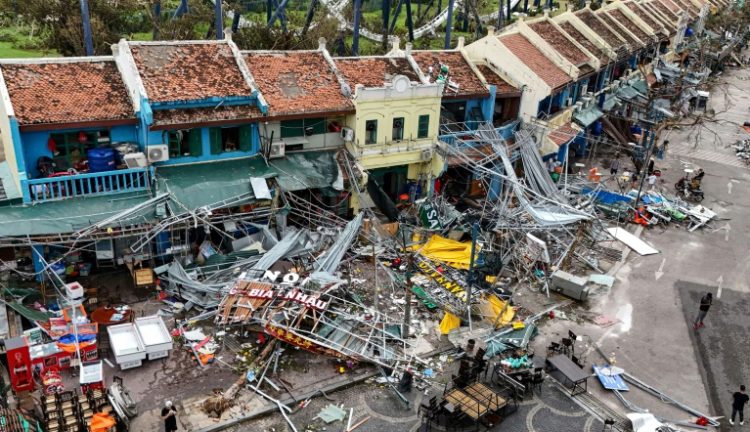 Dozens of factories and warehouses in Haiphong were damaged by Yagi and some in Quang Ninh province are not expected to have power until the end of the week, business leaders warn . ©AFP