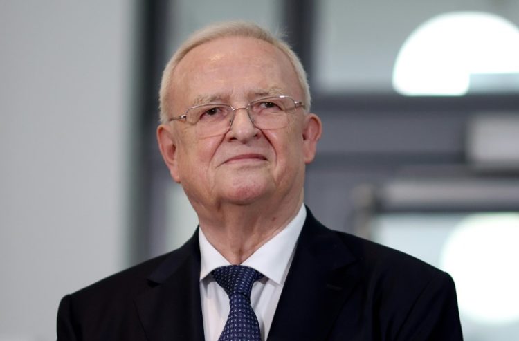 Ex-Volkswagen CEO Martin Winterkorn arrives at the start of his "dieselgate" trial in Braunschweig. ©AFP