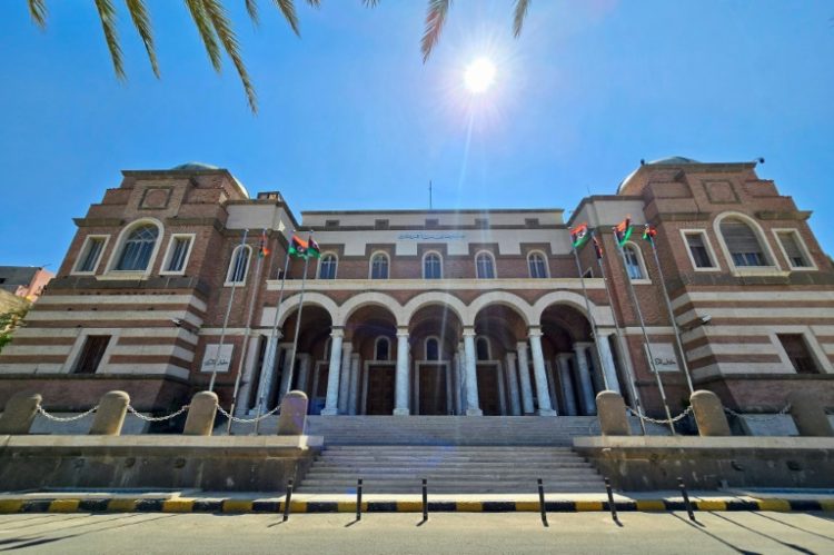 Libya's central bank headquarters in Tripoli is the centre of a tussle for control by feuding factions. ©AFP