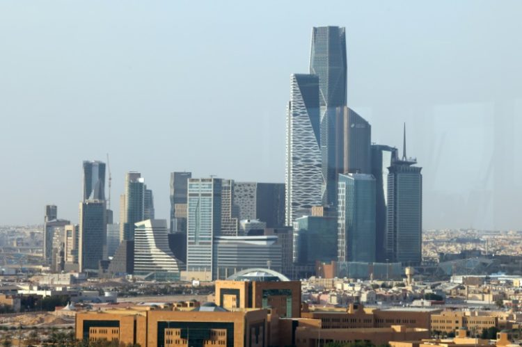 King Abdullah Financial Centre in Riyadh, the capital of Saudi Arabia which is hosting thousands of delegates for the Future Investment Initiative. ©AFP