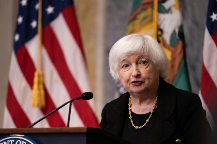 US Treasury Secretary Janet Yellen says a loan package is being finalized for Ukraine. ©AFP