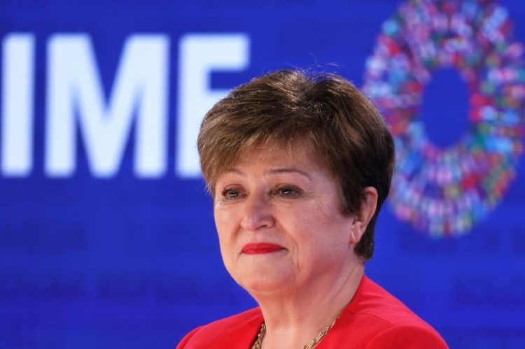 Kristalina Georgieva spoke ahead of the World Bank and IMF's semi-annual meetings of global financial leaders in Washington. ©AFP