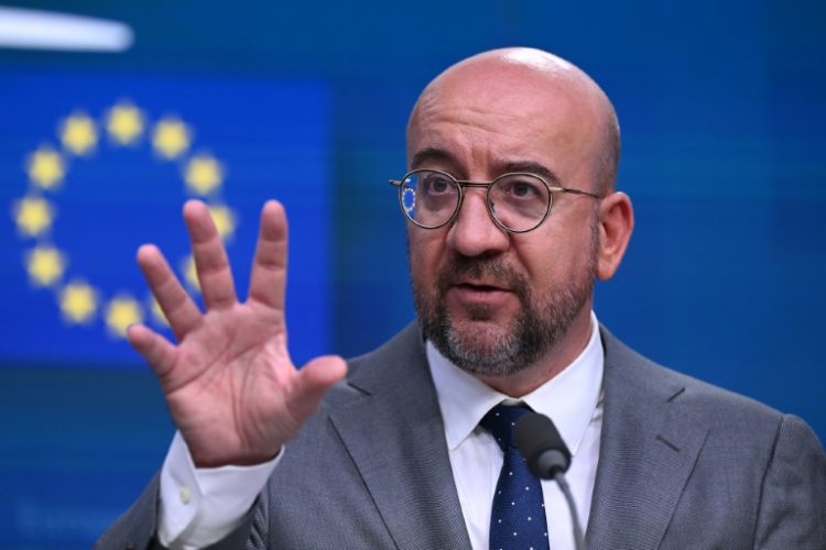 European Union chief Charles Michel said reaching a deal with China could be struck in the coming days or weeks but the going would be tough. ©AFP