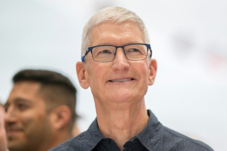 Apple CEO Tim Cook was in China on Tuesday for the second time this year, his social media showed. ©AFP