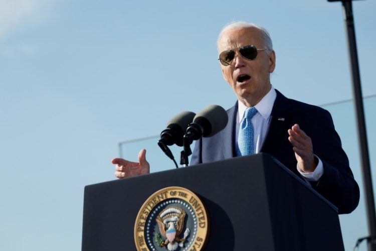 US President Joe Biden played up his administration's efforts to modernize US infrastructure as he unveiled funding towards ports. ©AFP