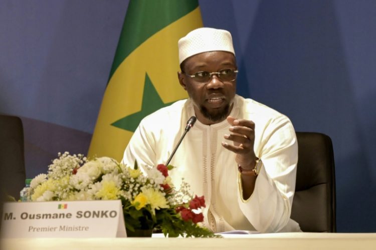 Sonko has already described Senegal's economic situation as 'catastrophic'. ©AFP