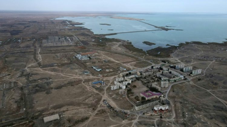 Kazakhstan will build a nuclear power station near the semi-abandoned village of Ulken in the Kazakh steppes on the shores of Lake Balkhash. ©AFP