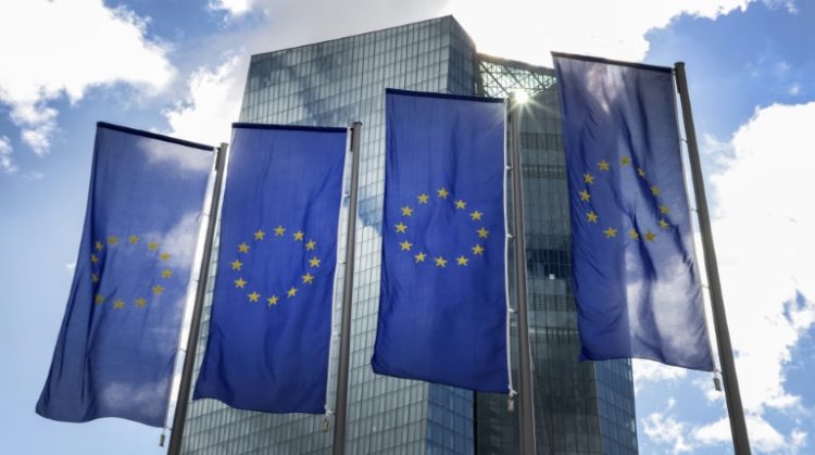 The ECB has started easing rates this year following a record hiking cycle. ©AFP