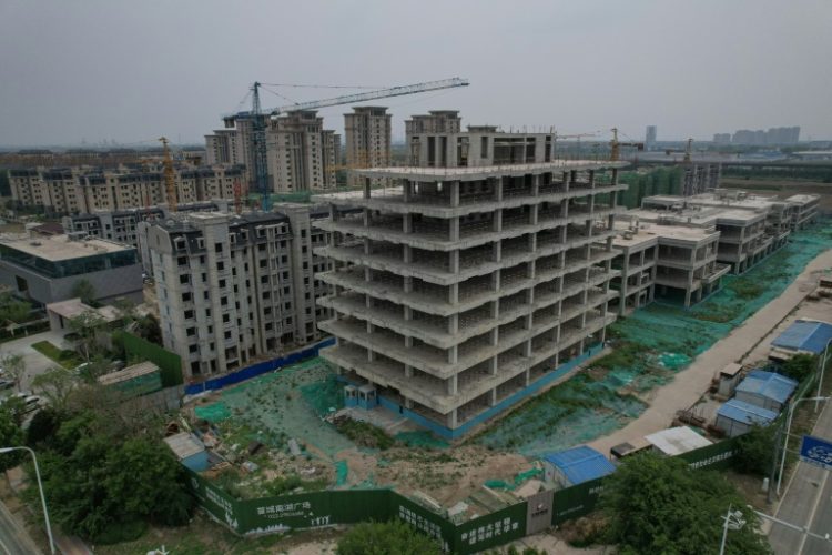 A debt crisis in China's property sector has hammered the world's number-two economy. ©AFP