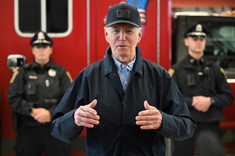 Biden spoke to reporters in Nantucket, Massachusetts, where he is spending his last Thanksgiving holiday as president with family. ©AFP