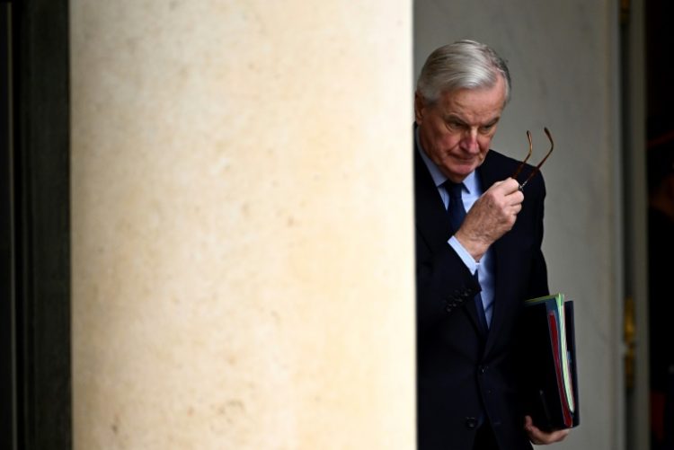 French Prime Minister Michel Barnier's government is at risk of falling. ©AFP