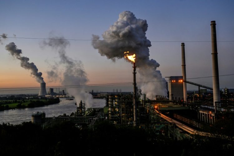 ThyssenKrupp's plant in Duisburg, western Germany, where the company plans to reduce output and cut jobs. ©AFP