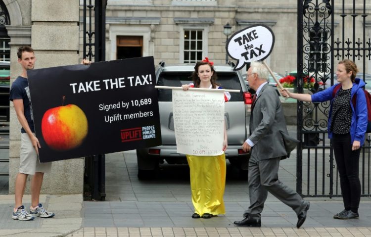 Ireland's economy has been boosted by a low corporate tax rate. ©AFP