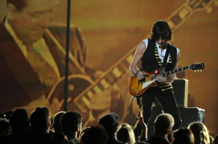 Jeff Beck's guitars are to be auctioned at Christie's in London in January. ©AFP