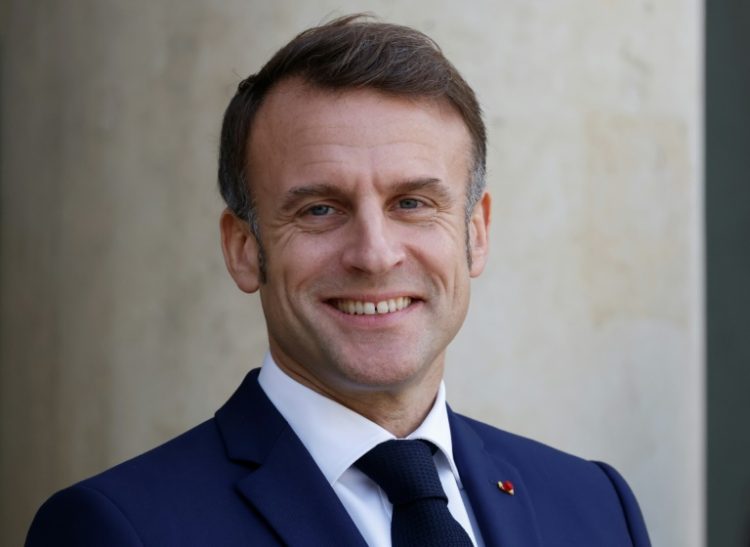 French President Emmanuel Macron at the Elysee Palace on November 14, 2024. ©AFP