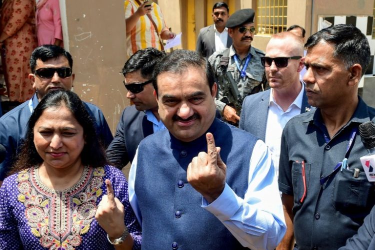 Gautam Adani has been charged by US prosecutors with paying more than $250 million in bribes to Indian officials for lucrative solar energy supply contracts. ©AFP