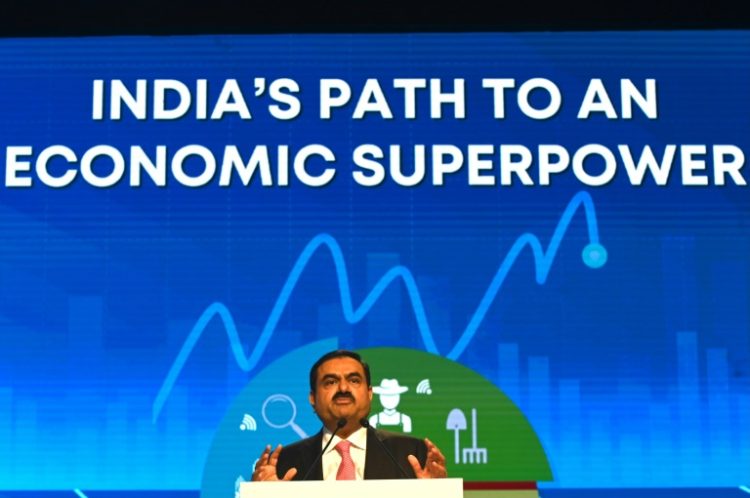 Gautam Adani, whose empire has been rocked by panic-selling and allegations of fraud, is one of the business world's great survivors. ©AFP